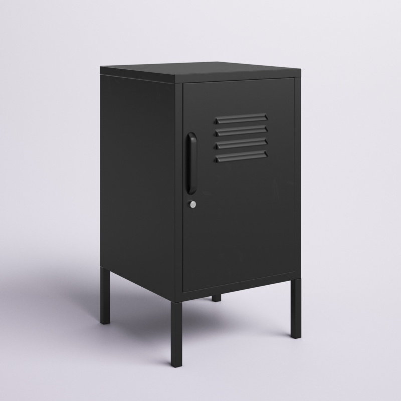 Gioia 27.17'' Tall Steel End Table