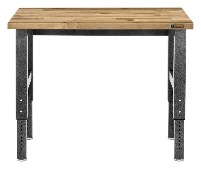 Gladiator® 4' Adjustable Height Hardwood Workbench