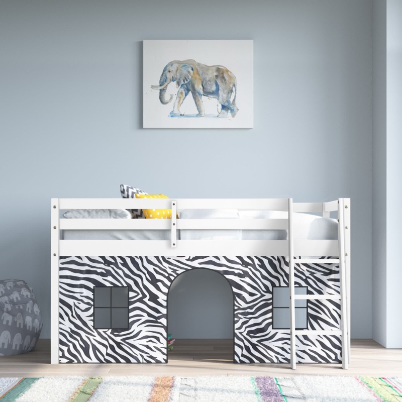 Junior Loft Bed with Play Tent