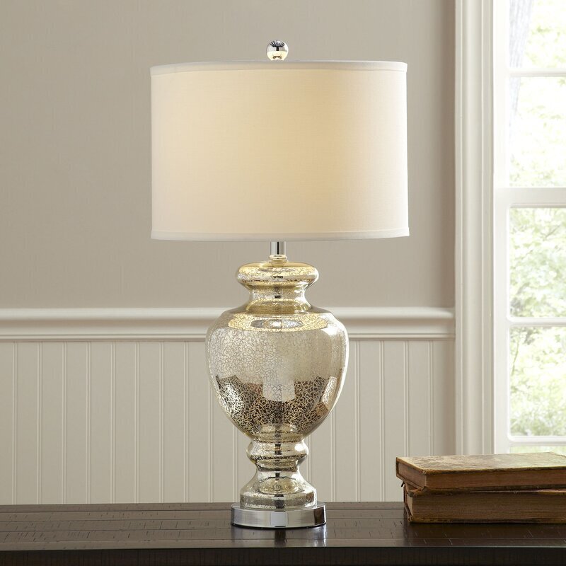 Gleaming Crackle Glass Lamp