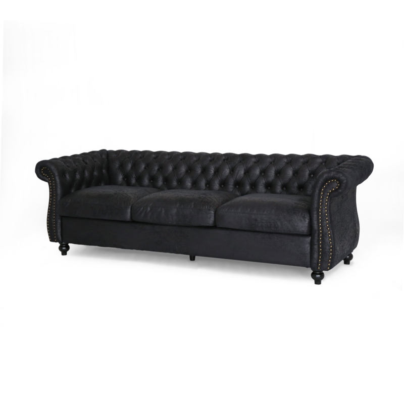 Chesterfield Style Sofa with Button Tufting