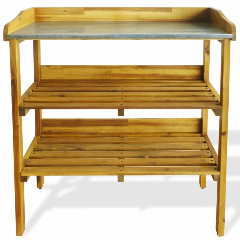 Potting Bench with 2 Shelves