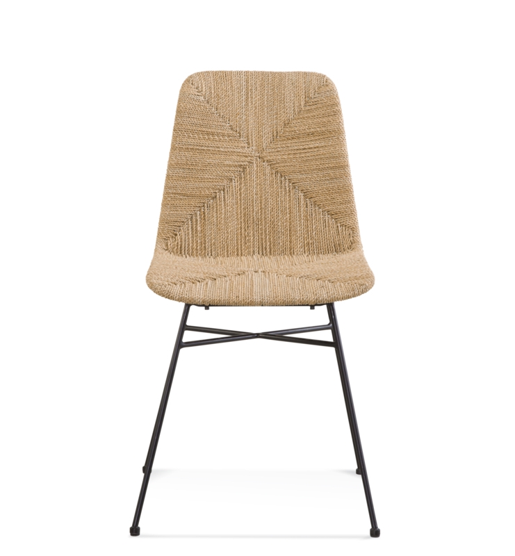 Hand-Woven Seagrass Side Chair