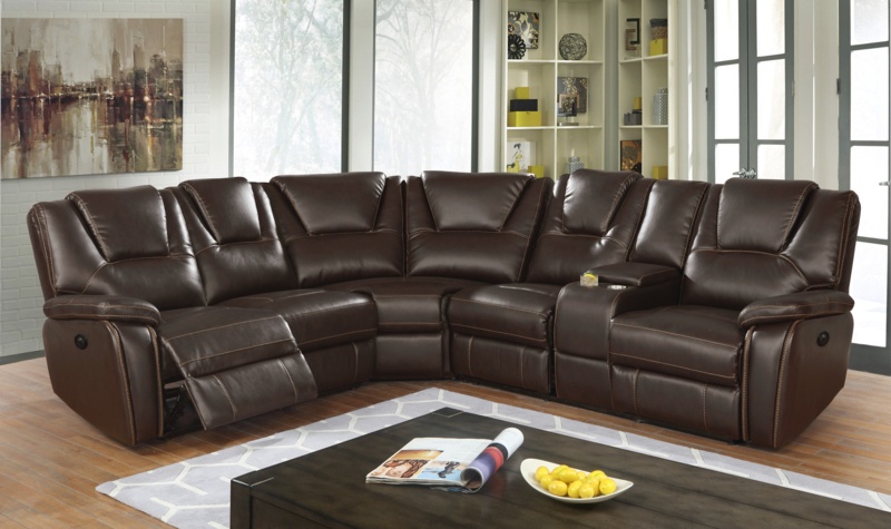 Medium-Firm Sectional with Power Reclining and USB Charger