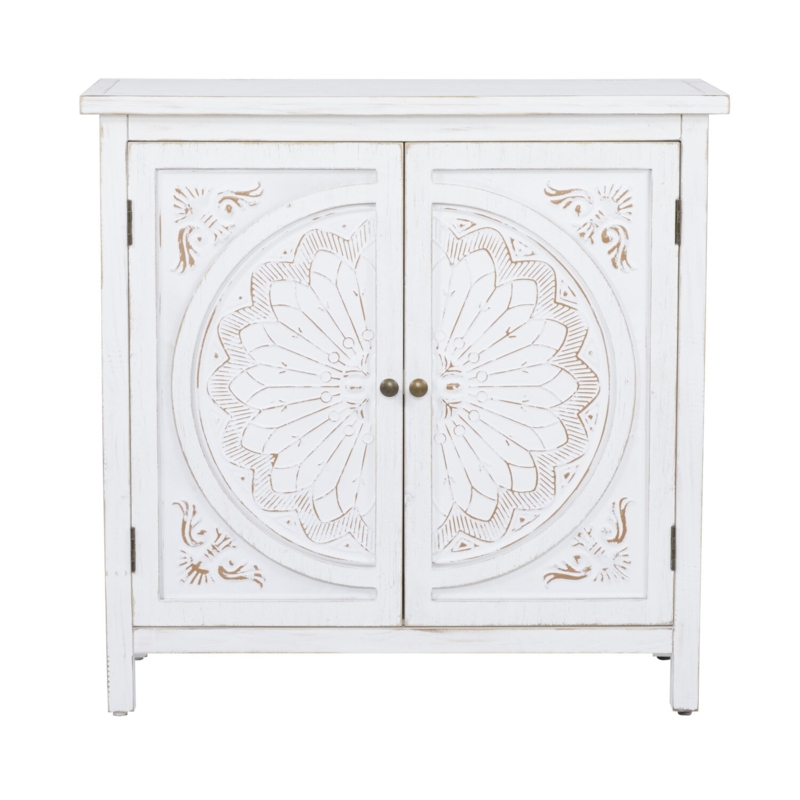 Chic Farmhouse Cabinet with Doors
