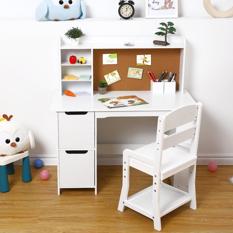 Adjustable Kids Study Desk and Chair Set