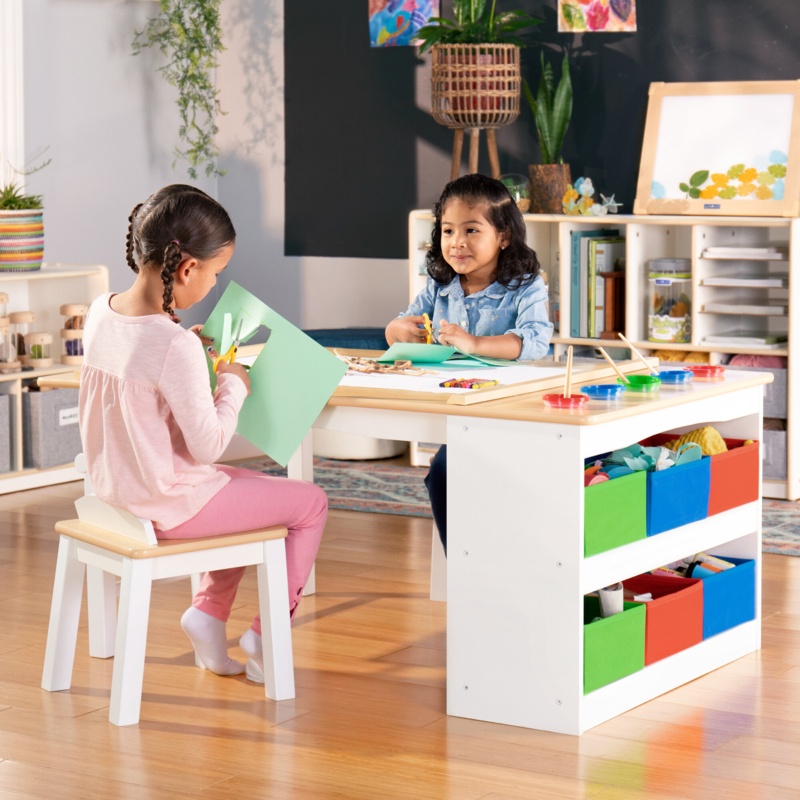 16-Piece Kids Craft Station with Storage