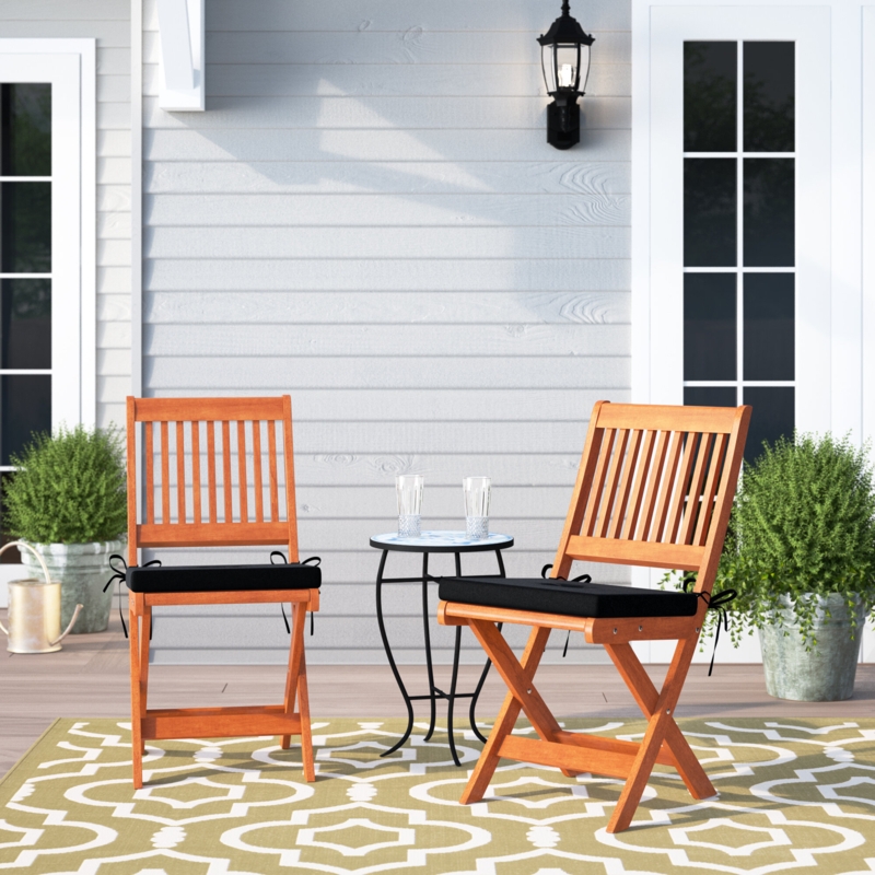 Folding Patio Dining Chairs with Cushions