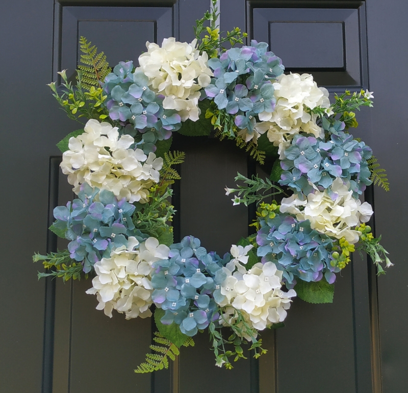 Handmade Hydrangea Flower Wreath