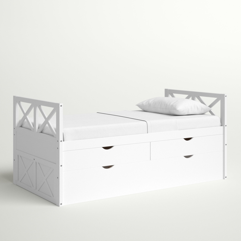 Traditional Twin Daybed with Trundle and Drawers
