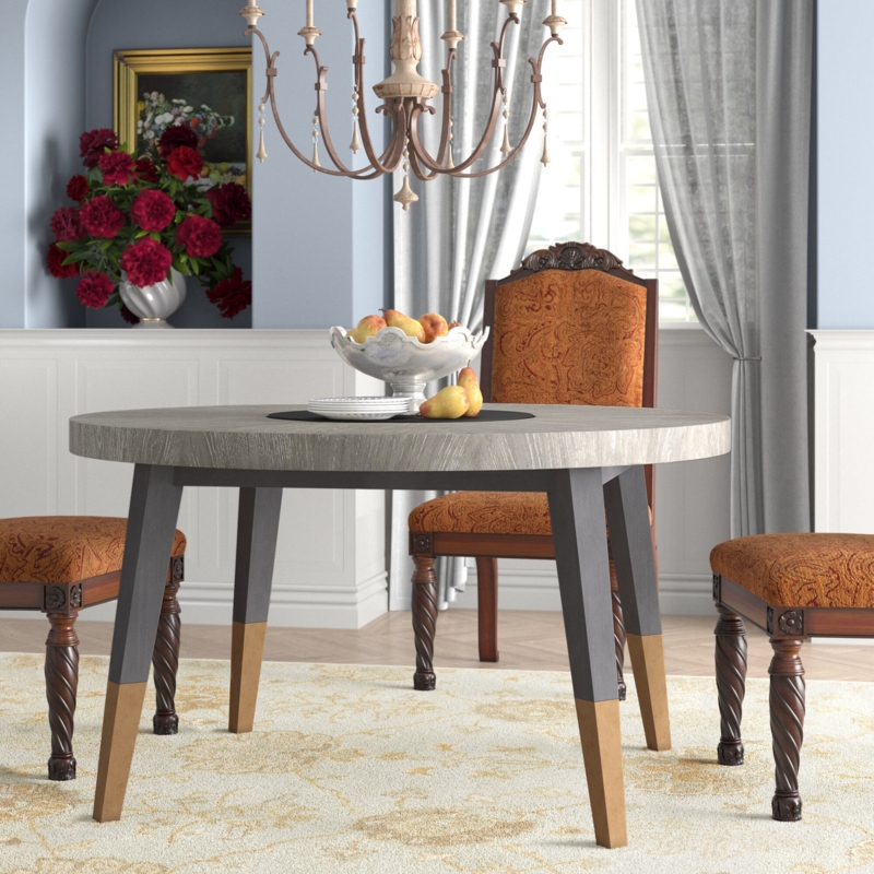 Contemporary Dining Table with Lazy Susan