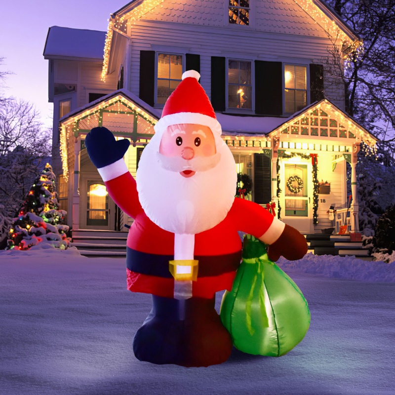 Jolly Santa Inflatable Outdoor Decor