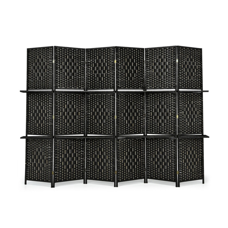 Hardrick 106.5'' W x 71'' H 6 - Panel Solid Wood Folding Room Divider