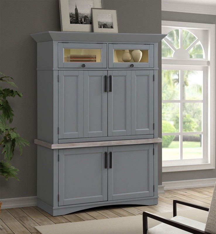 Harjot Solid Wood Armoire Desk