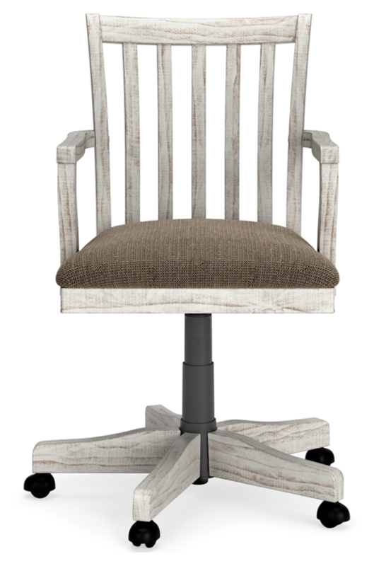 Farmhouse Style Desk Chair with Swivel