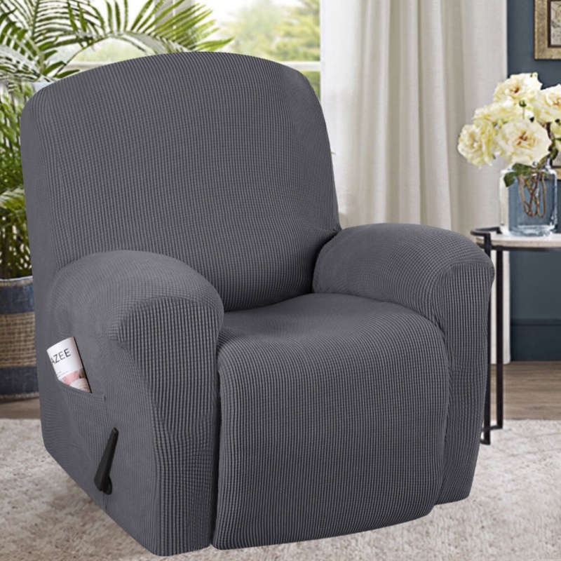 Textured Recliner Slipcover with Non-Slip Design