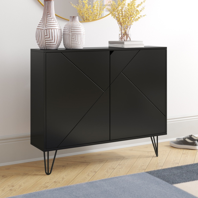 Hefner 32.5'' Tall 2 - Door Accent Cabinet
