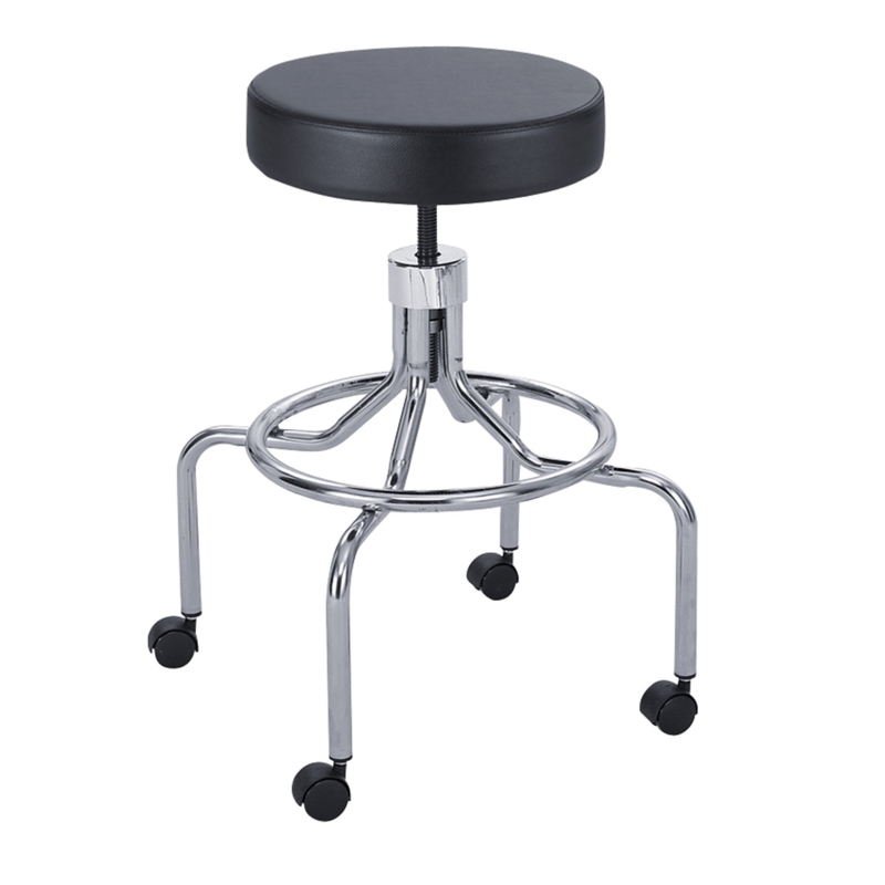 Combo Vinyl and Upholstered Lab Stool
