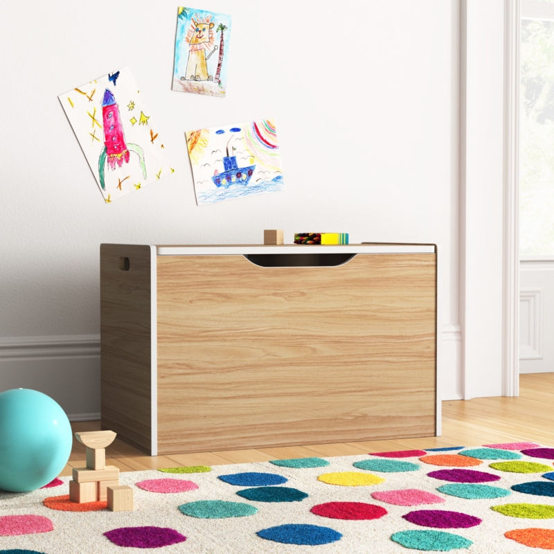 Toy Storage Chest with Lift-Up Top