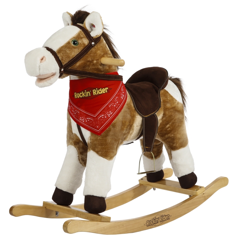 Plush Rocking Horse with Interactive Features