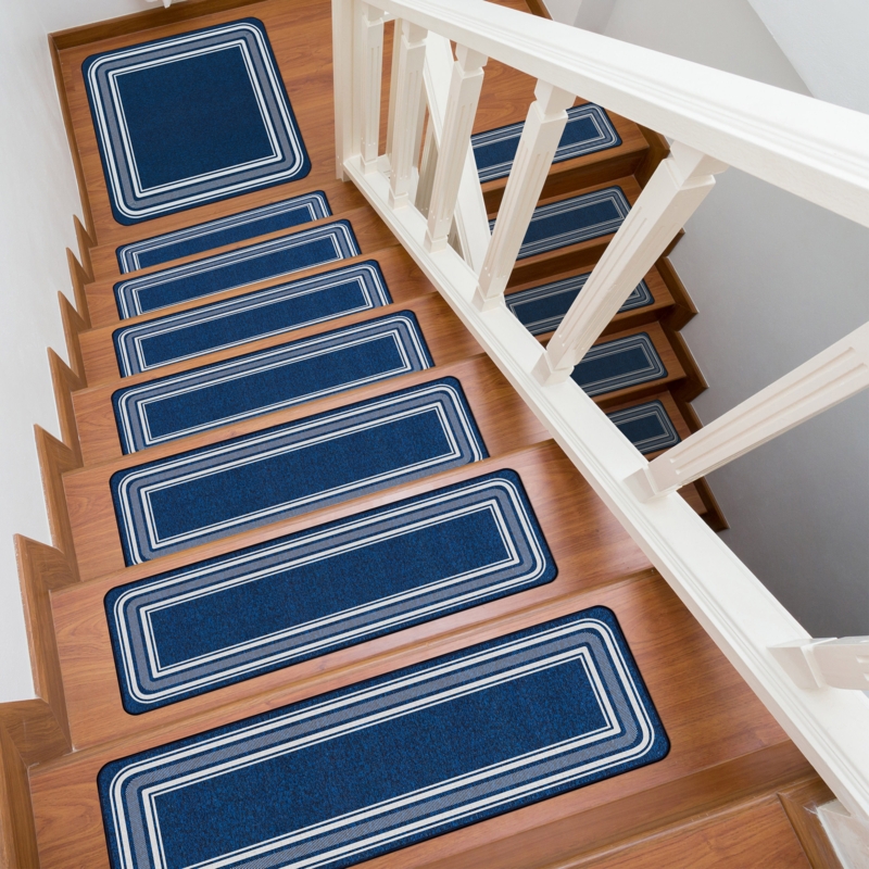 16-Piece Modern Striped Stair Tread Set