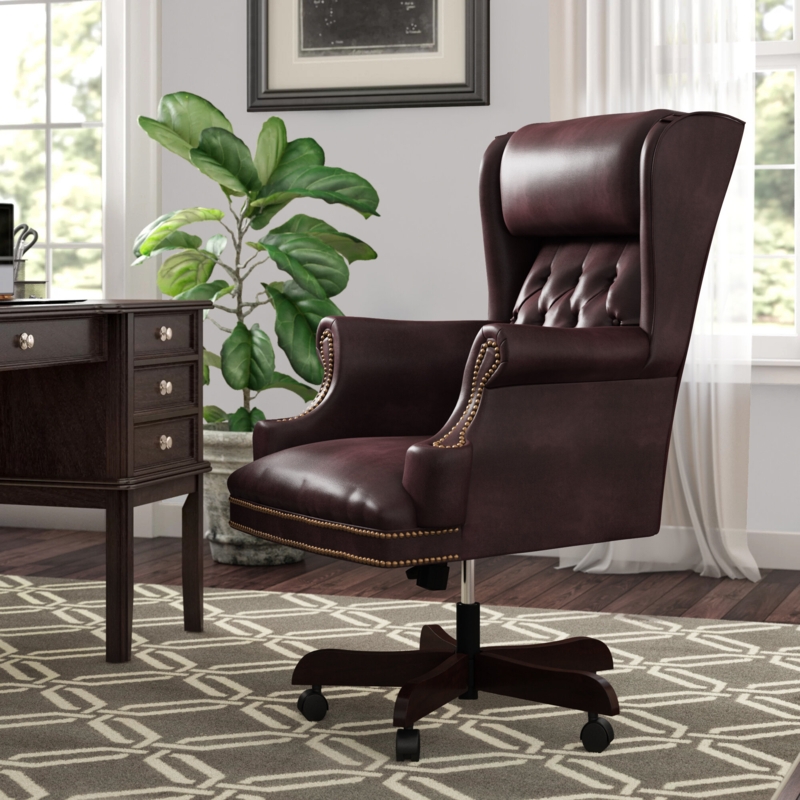 Button Tufted Executive Office Chair