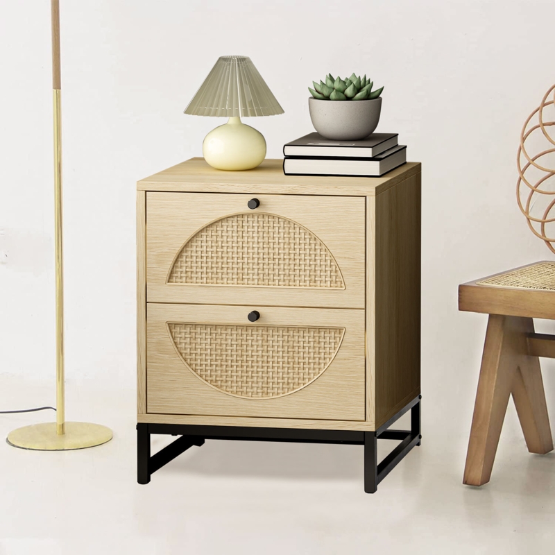 Stylish MDF Bedside Table with Drawer