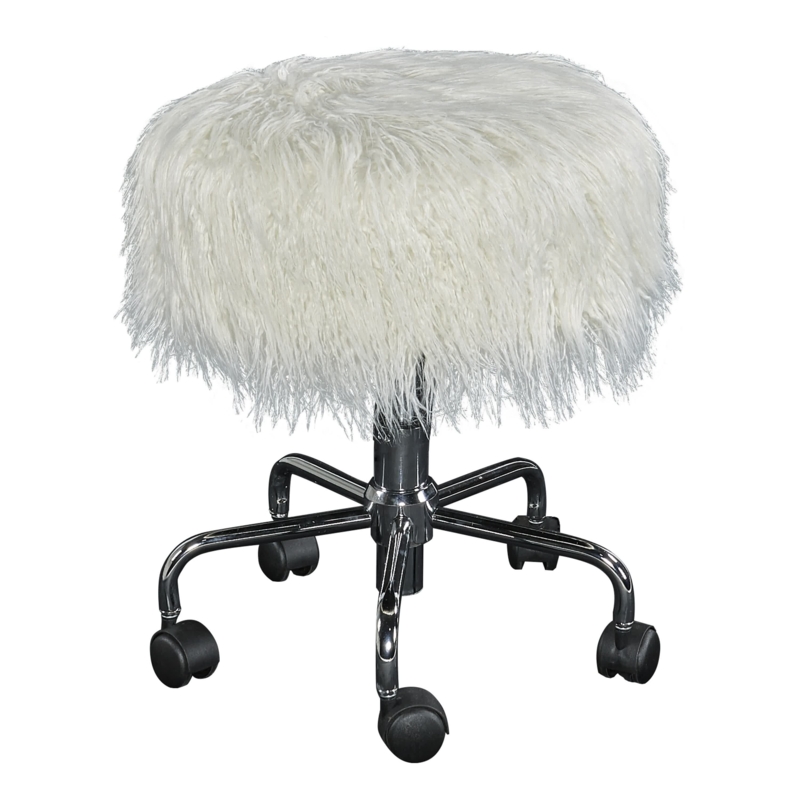 Adjustable Upholstered Accent Stool