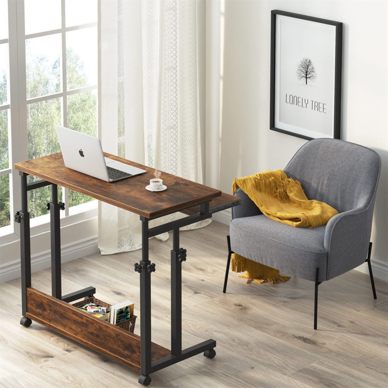 Mobile Adjustable Ergonomic Sit-Stand Desk