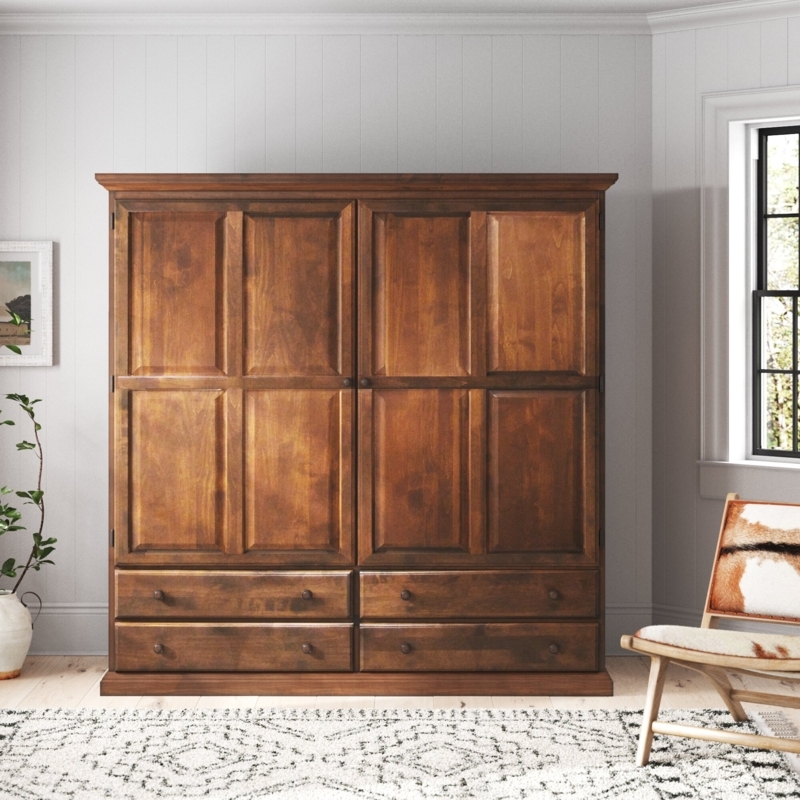 Traditional Armoire with Crown-Molding Detail