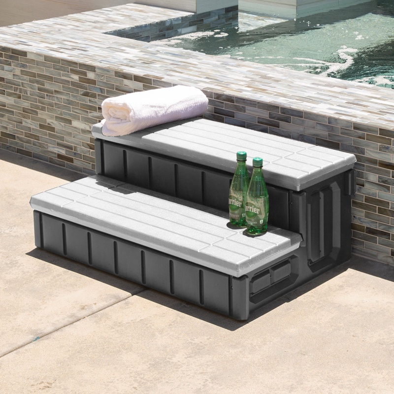 Spa Step with Storage Compartment