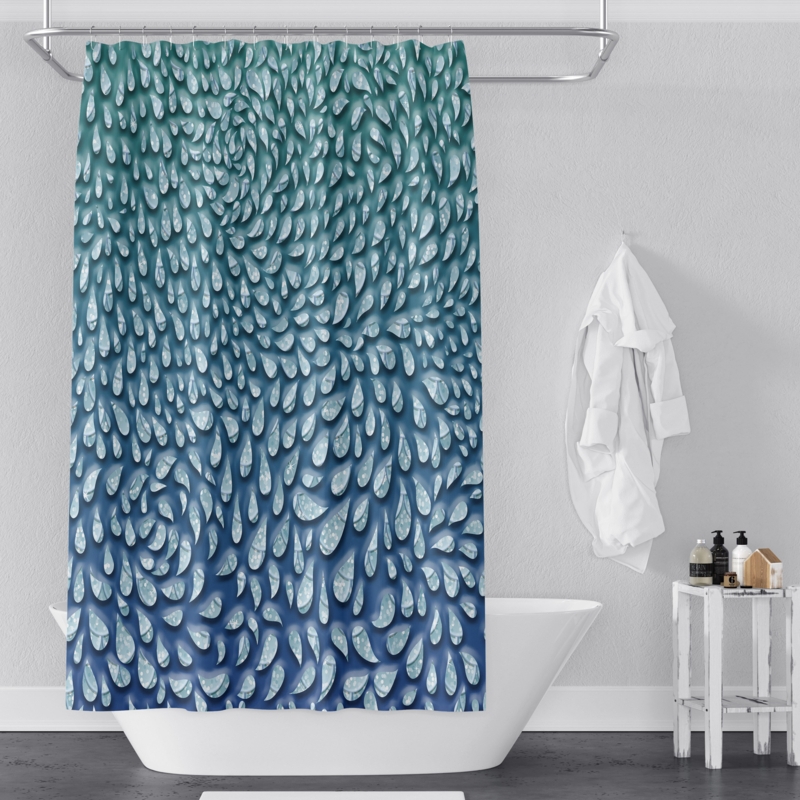 Colorful Unique Bathroom Shower Curtain