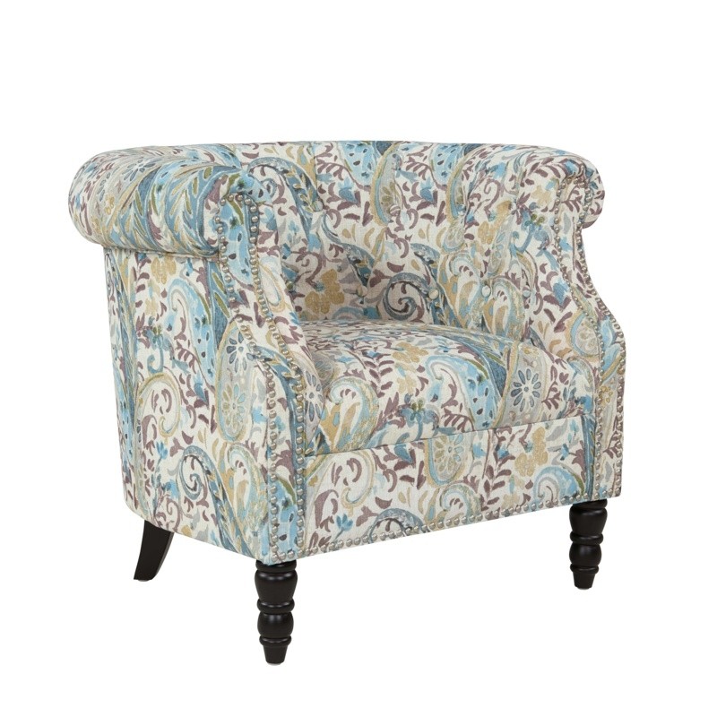 Huntingdon 34" Wide Tufted Polyester Chesterfield Chair