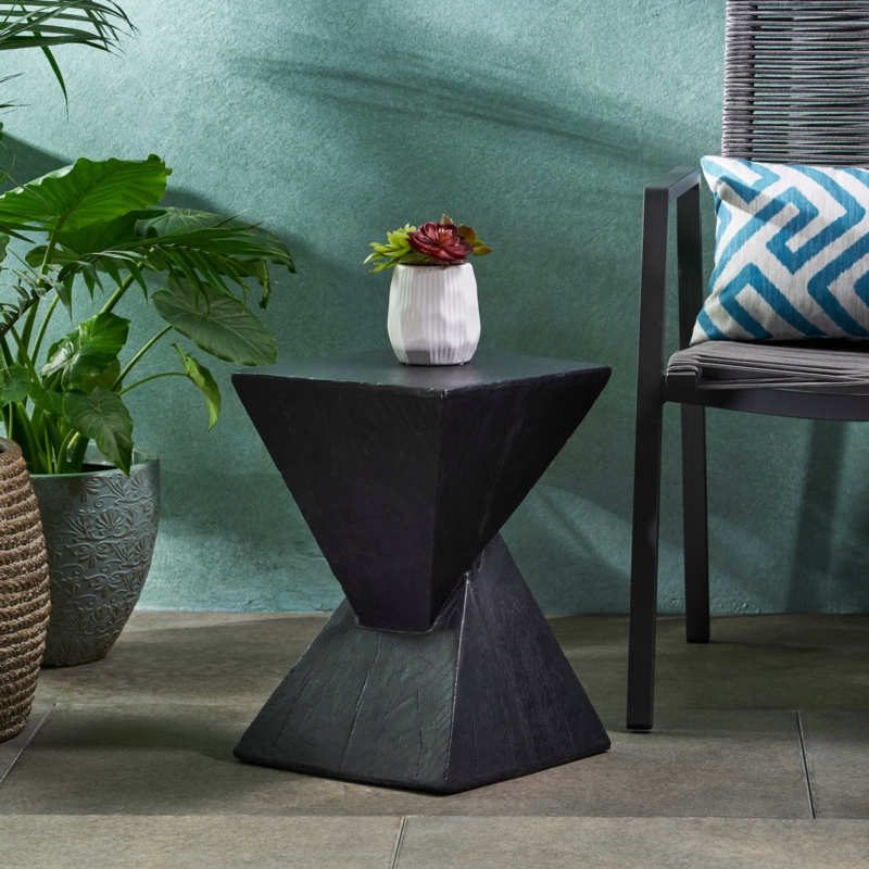 Contemporary Lightweight Concrete Accent Table