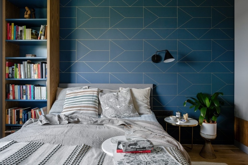Incorporate Navy Bookshelves