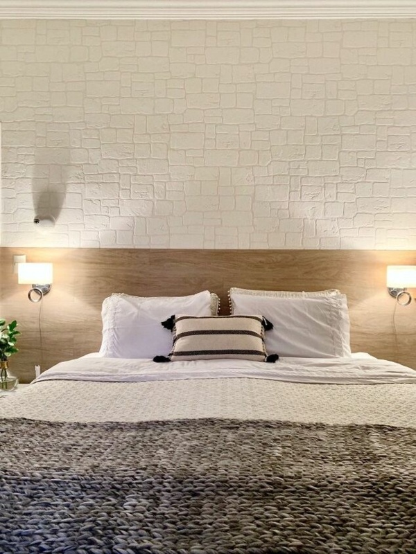 Incorporate White Textured Wallpaper