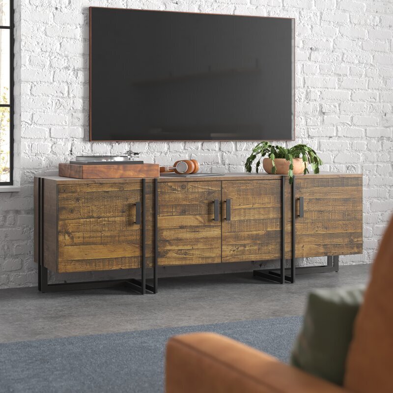 Industrial chic TV stand