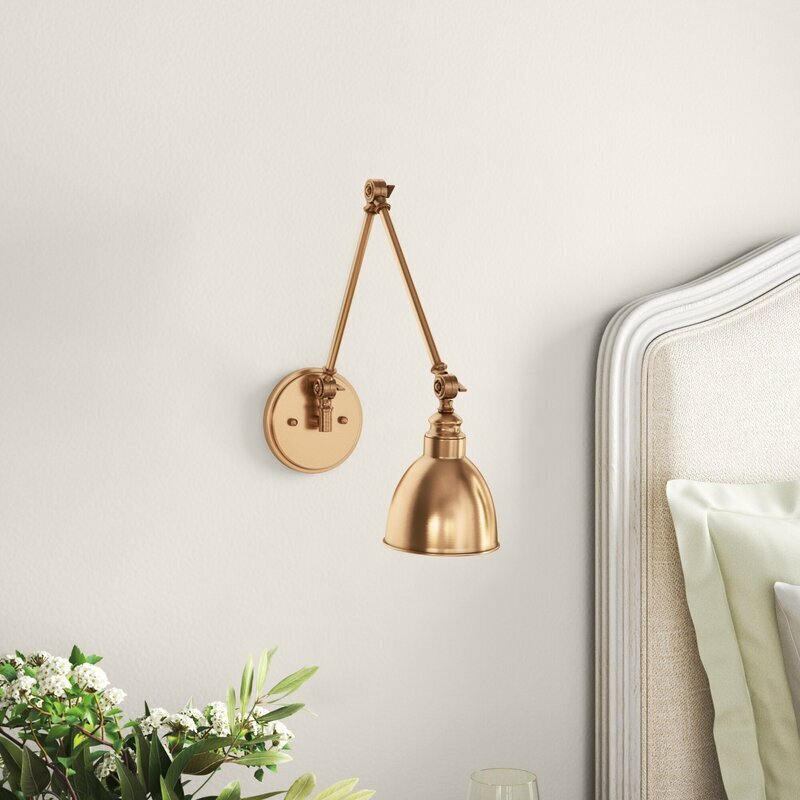 Industrial Minimalist Adjustable Brass Lamp
