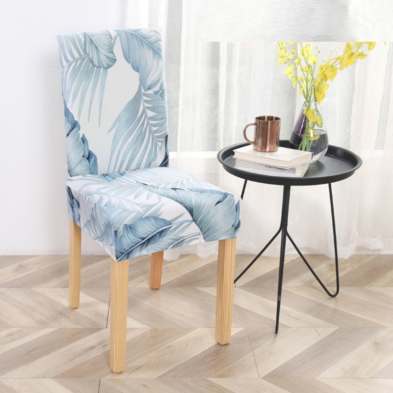 Tropical Leaf Patterned Chair Cover