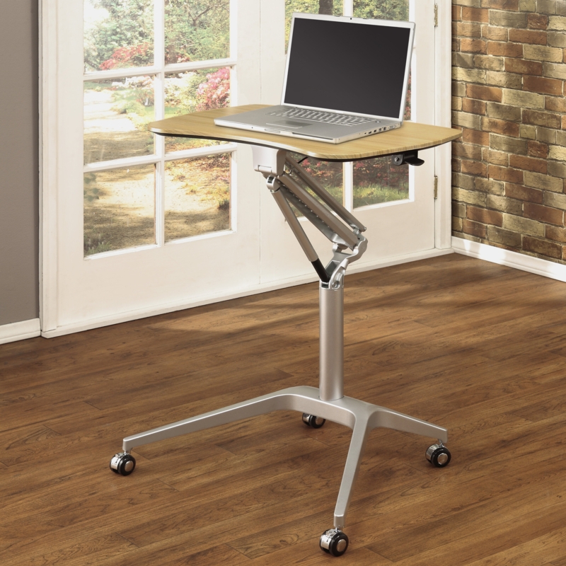 Height Adjustable Desk with Tablet Slot