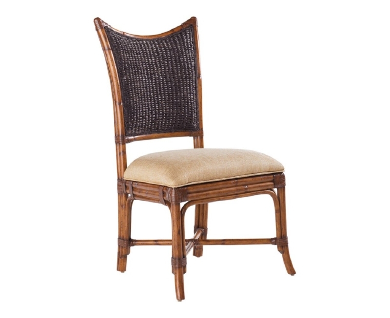 Island-Inspired Woven Back Dining Chair