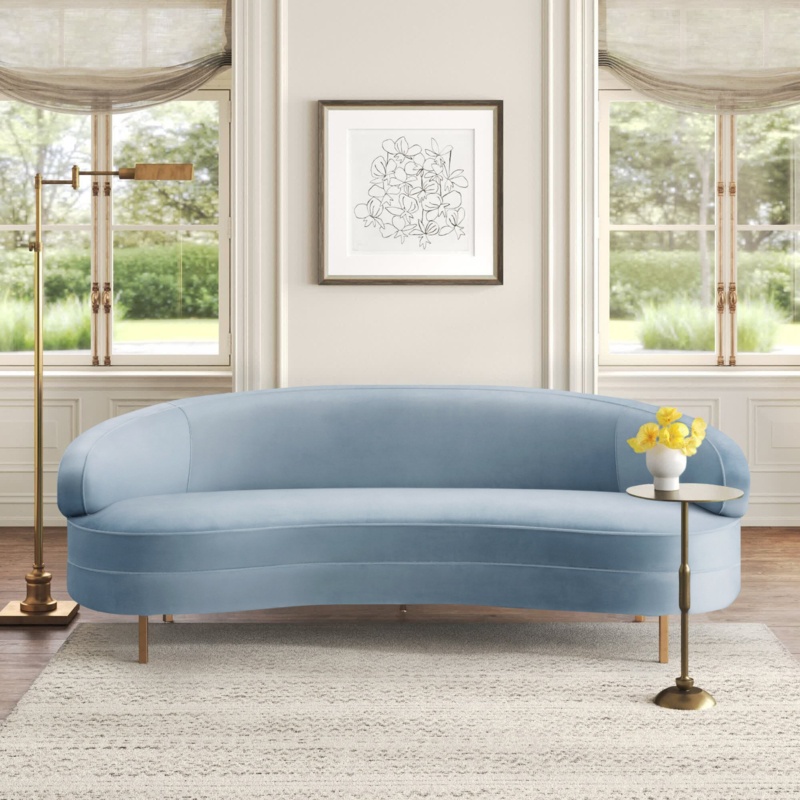 Jacqeuline 89.4'' Upholstered Sofa