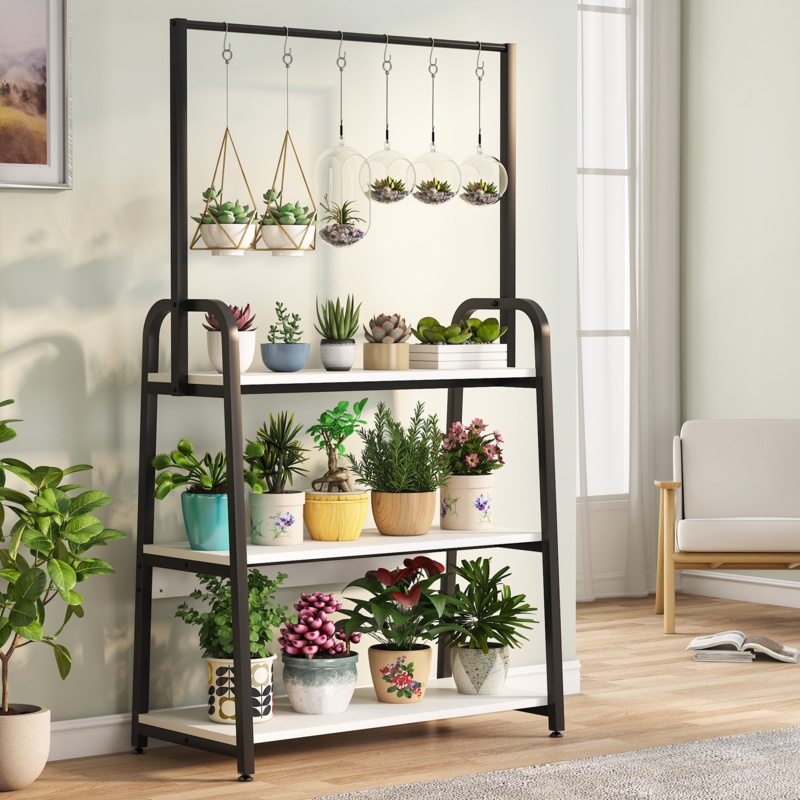 MDF wood multi level plant stand | Foter