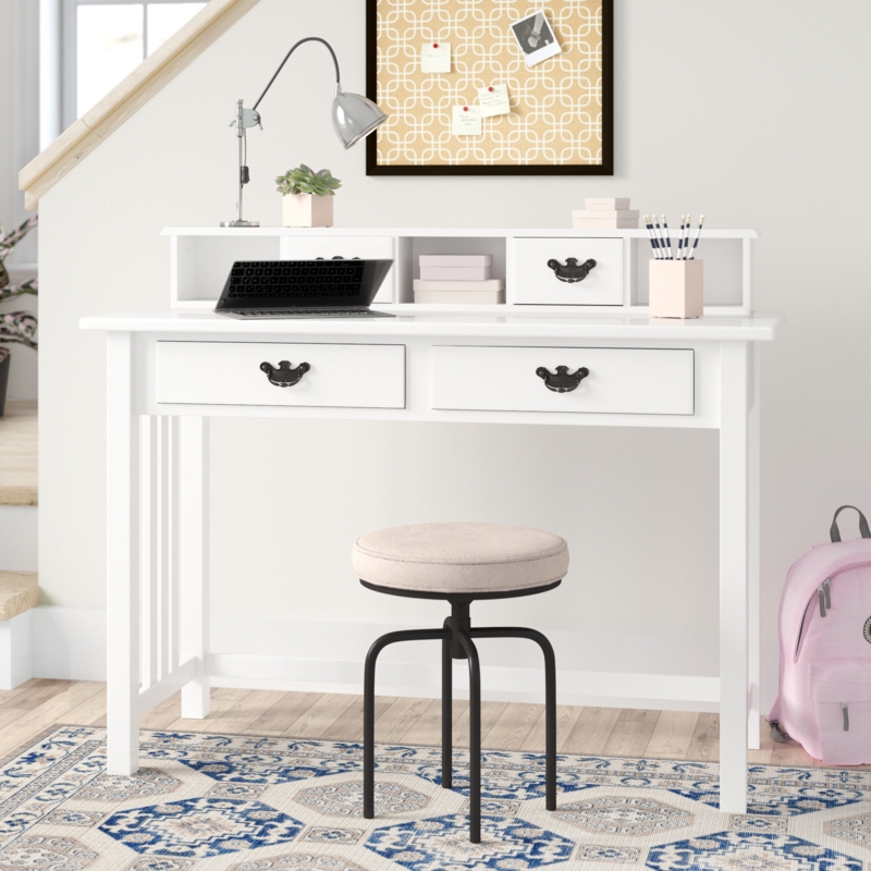Teen Desk with Hutch and Storage Drawers