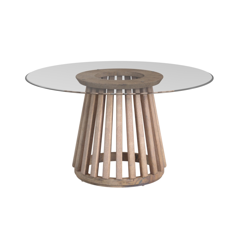 Laguna Round Dining Table with Glass Top