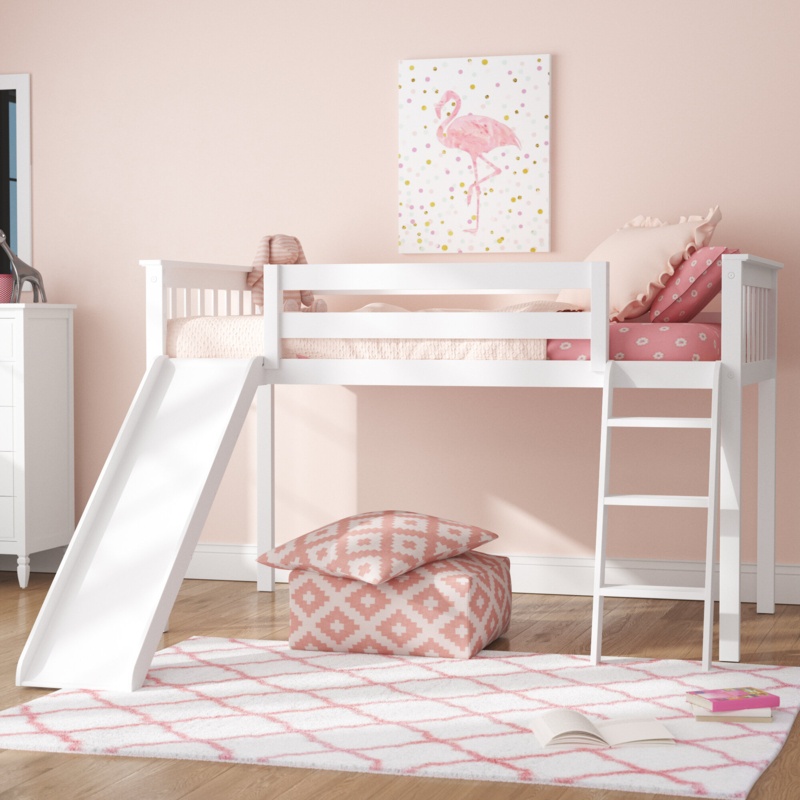 Low Bunk Bed with Slide