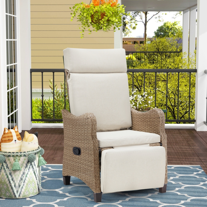 Adjustable Lounge Chair with Removable Cushion