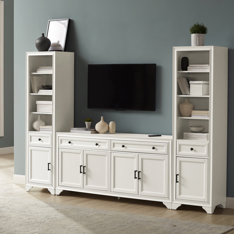 3-Piece Entertainment Center with Bookcases