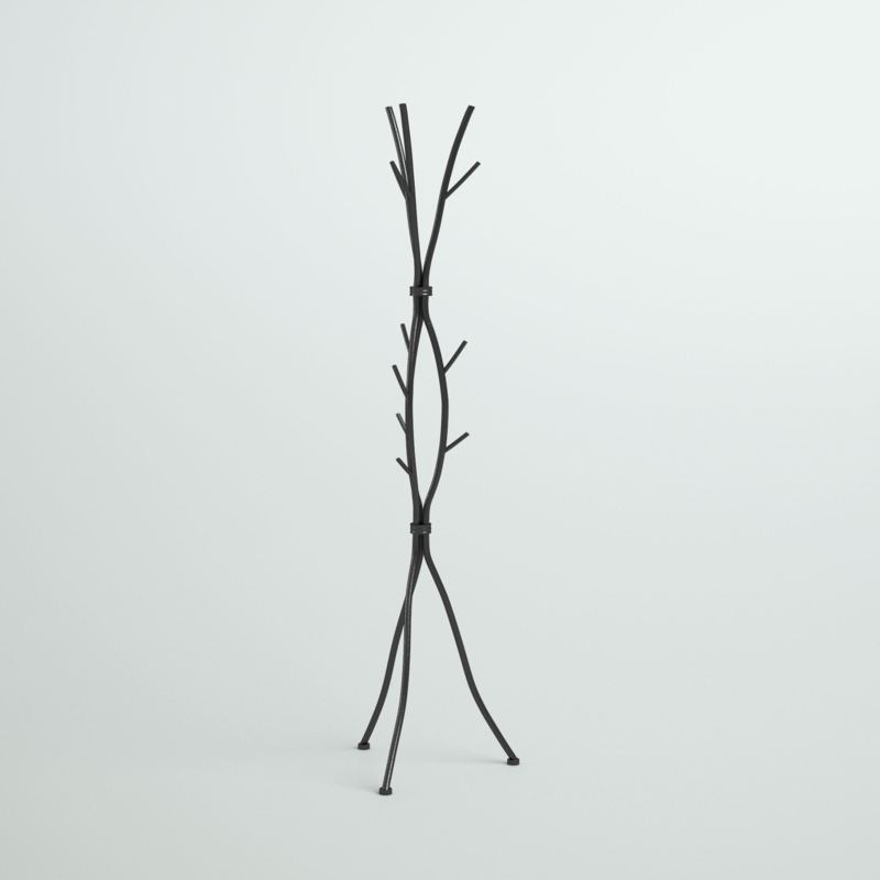 Rustic Branch-Inspired Coat Rack