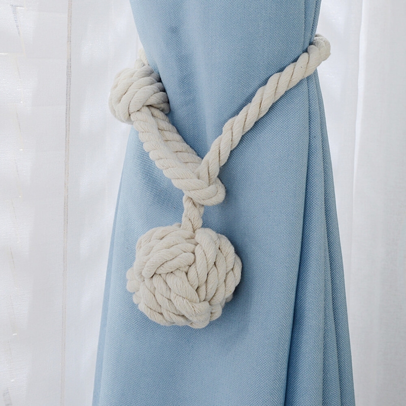 Rope and Ball Curtain Tieback